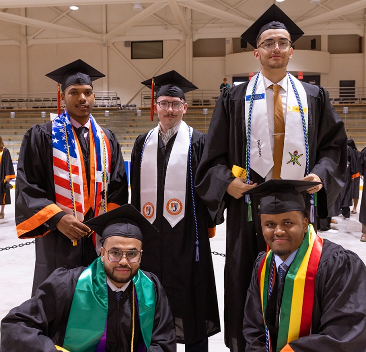 Group of Commencement students