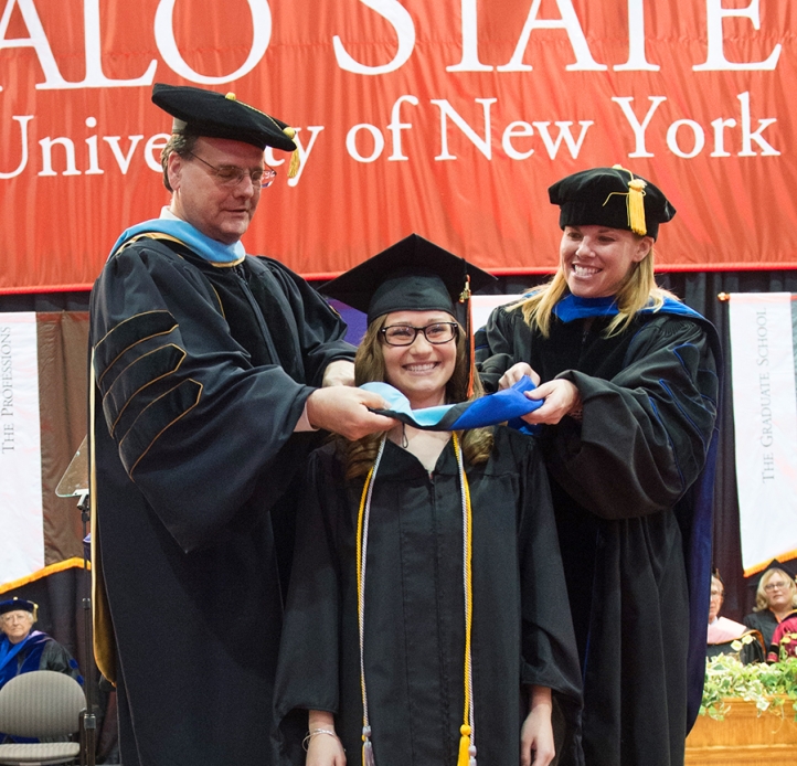 Graduate hooding ceremony